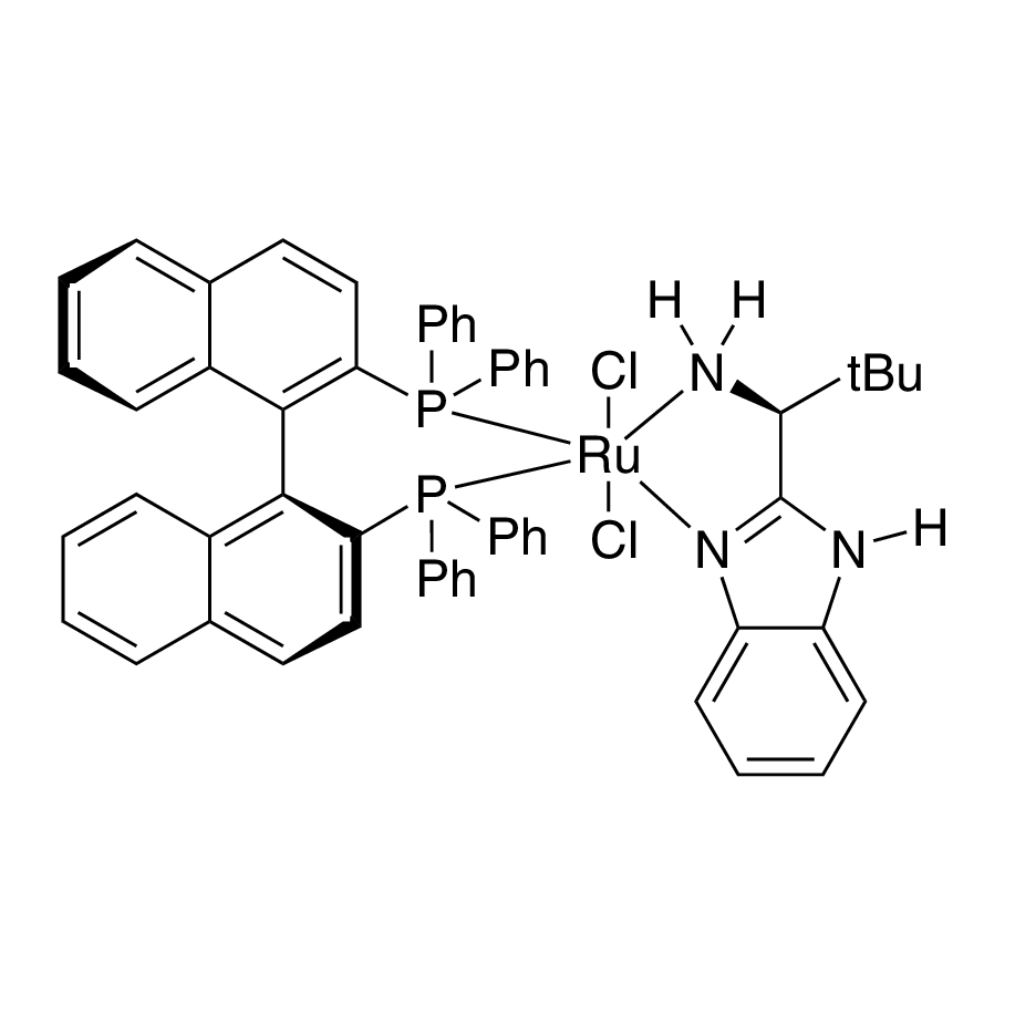 Dichloro[(S)-(-)-2,2'-bis(diphenylphosphino)-1,1'-binaphthyl][(S)-(-)-2-(α-(t-butyl)methanamine)-1H-benzimidazole]ruthenium(II), min. 95%