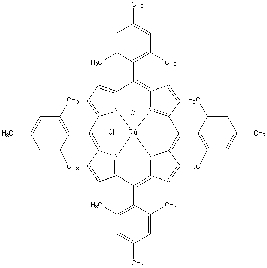 Dichloro[5,10,15,20-tetrakis(2,4,6-trimethylphenyl)-21H,23H-porphinato]ruthenium(IV), min. 98%