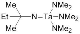 t-Amylimidotris(dimethyl­amino)tantalum(V) TAIMATA