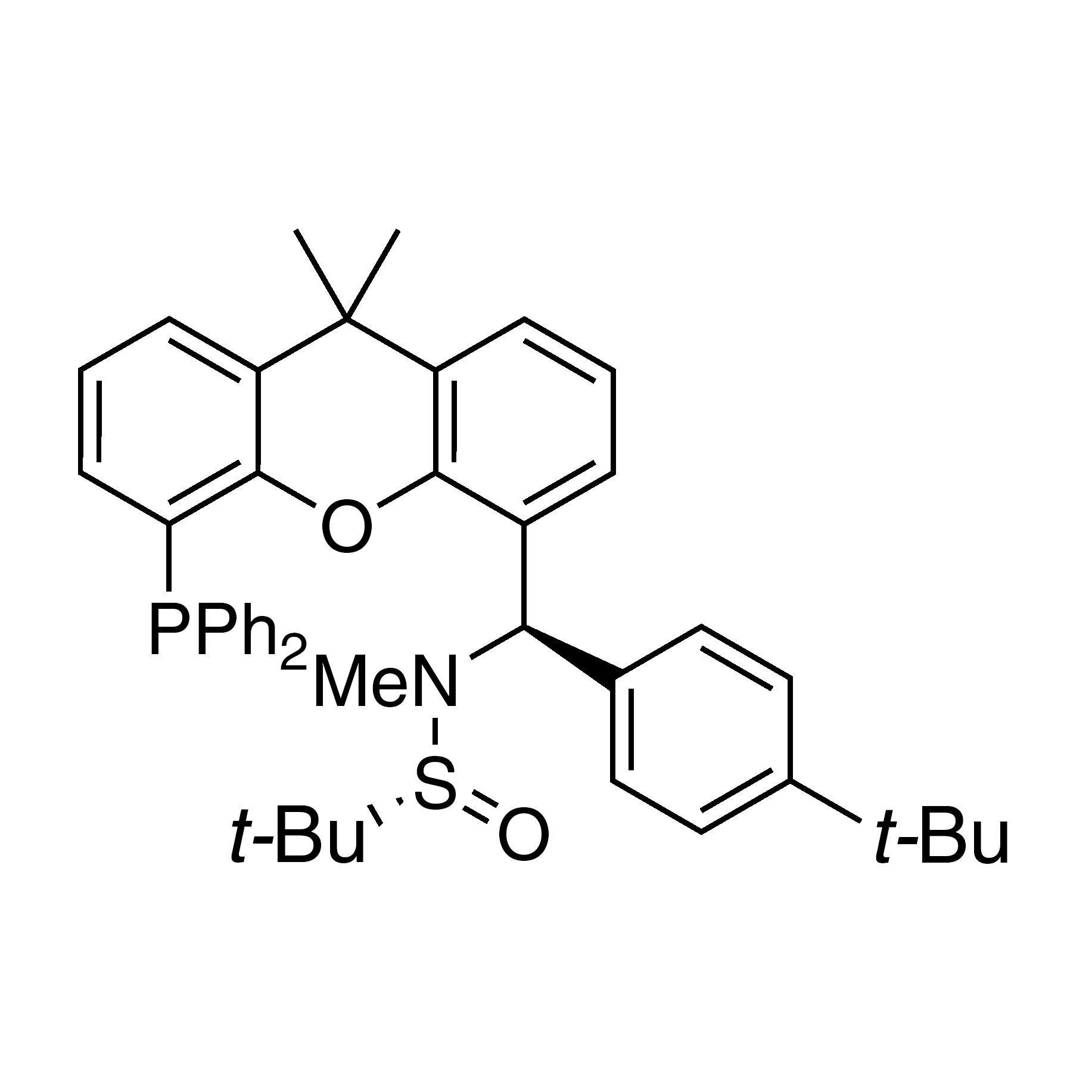 [S(R)]-N-[(R)-(4-(tert-Butyl)phenyl)[5-(diphenylphosphino)-9,9-dimethyl-9H-xanthen-4-yl]methyl]-N,2-dimethyl-2-propanesulfinamide, 95%