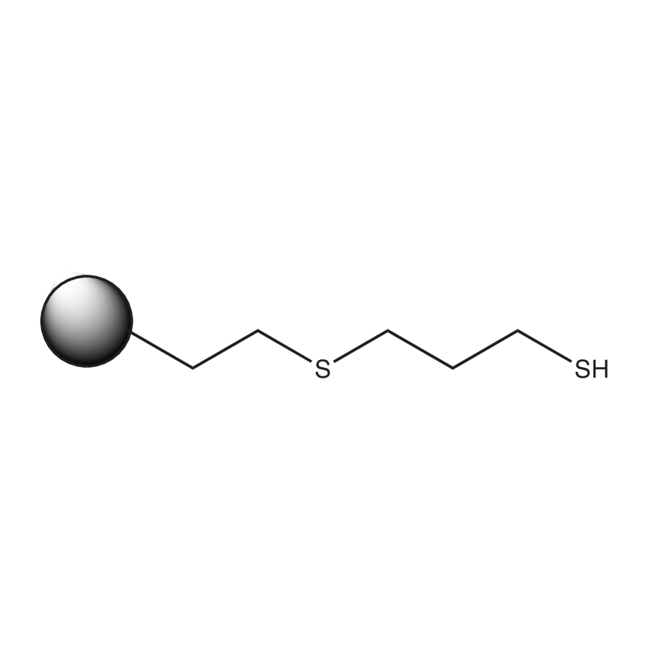 3-Mercaptopropyl ethyl sulfide Silica (60⁺, low-cross linking) (PhosphonicS SPM32)