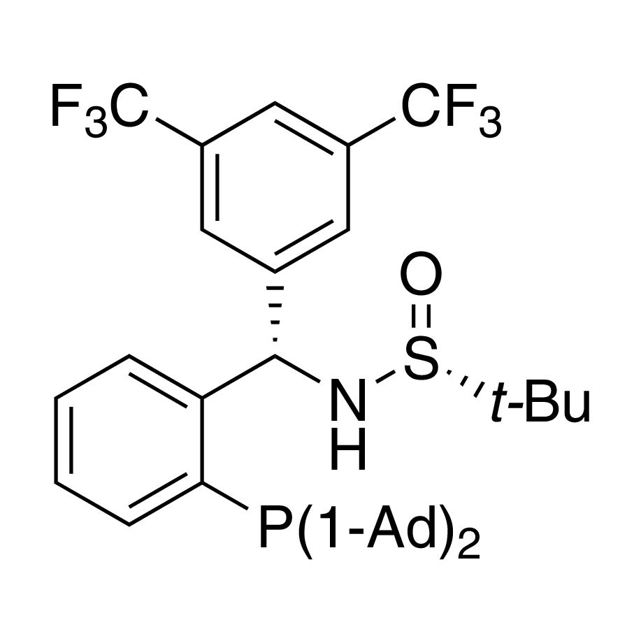 [S(R)]-N-[(S)-3,5-Bis(trifluoromethyl)phenyl)[2-(diadamantanphosphino)phenyl]methyl]-2-methyl-2-propanesulfinamide, 95%