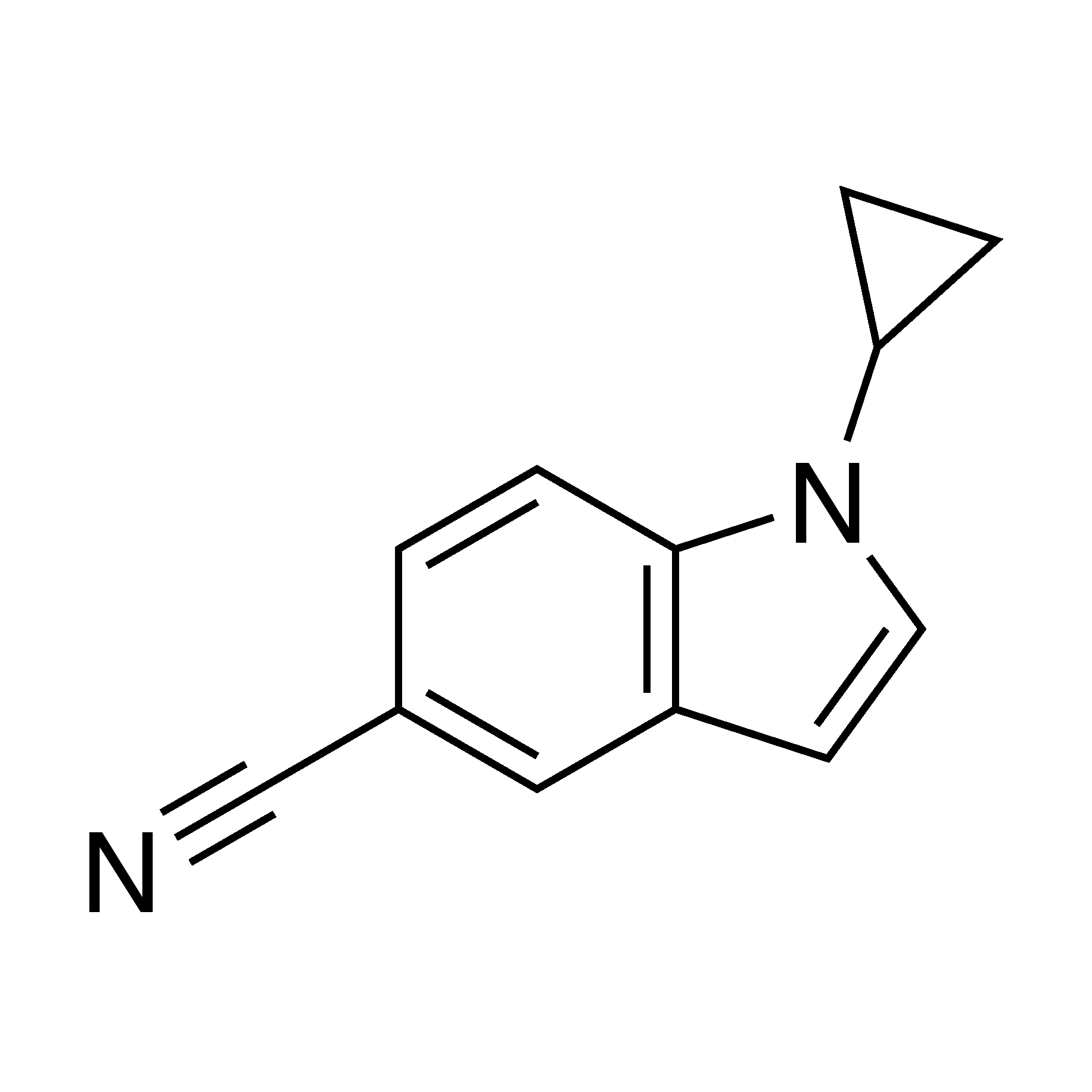 1-Cyclopropyl-1H-indole-5-carbonitrile, 95%