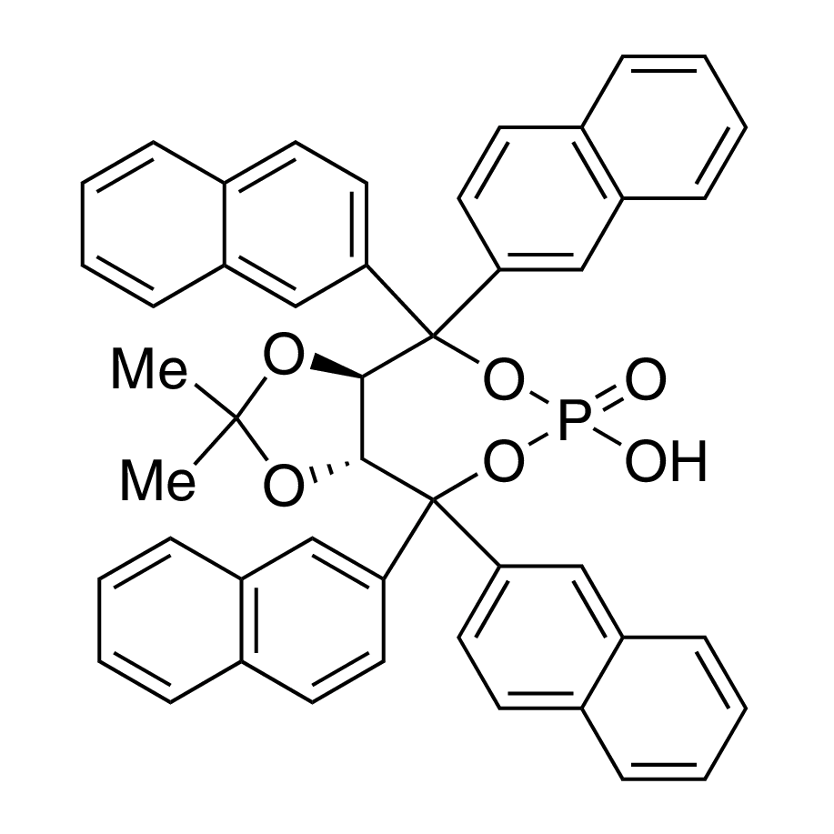(3aR,8aR)-Tetrahydro-6-hydroxy-2,2-dimethyl-4,4,8,8-tetra-2-naphthalenyl-6-oxide-1,3-dioxolo[4,5-e][1,3,2]dioxaphosphepin, 98%, (99% ee)