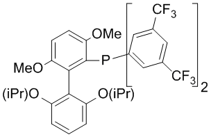 2-[Bis(3,5-trifluoromethylphenylphosphino)-3,6-dimethoxy]-2',6'-di-i-propoxy-1,1'-biphenyl, 98%