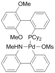 Methanesulfonato(2-dicyclohexylphosphino-2',6'-dimethoxy-1,1'-biphenyl)(2'-methylamino-1,1'-biphenyl-2-yl)palladium(II) dichloromethane adduct min. 98% [SPhos Palladacycle Gen. 4]