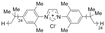 1,3-Bis{2,3-dimethyl-4-[polyisobutyl(24)]phenyl}-4,5-dihydroimidazolium tetrafluoroborate (50% in hexanes/polyisobutylene)
