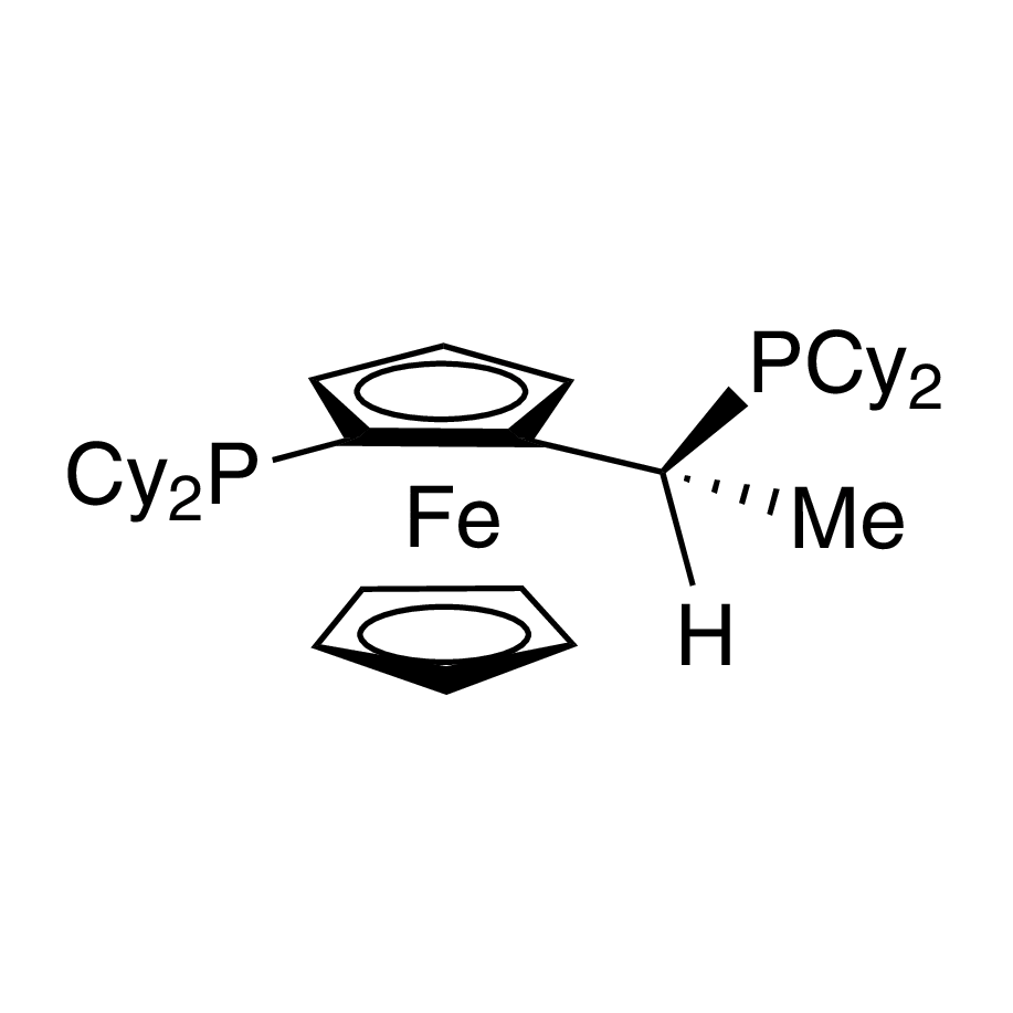 (R)-(-)-1-[(S)-2-(Di­cyclohexylphosphino)ferrocenyl]ethyldicyclo­hexylphosphine, min. 97%