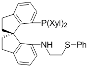 (R)-(+)-7-[N-(2-Phenylthio)ethylamino]-7'-[bis(3,5-dimethylphenyl)phosphino]-2,2',3,3'-tetrahydro-1,1'-spirobindane, 97+% (>99% ee) [(R)-Xyl-SpiroSAP-Ph]