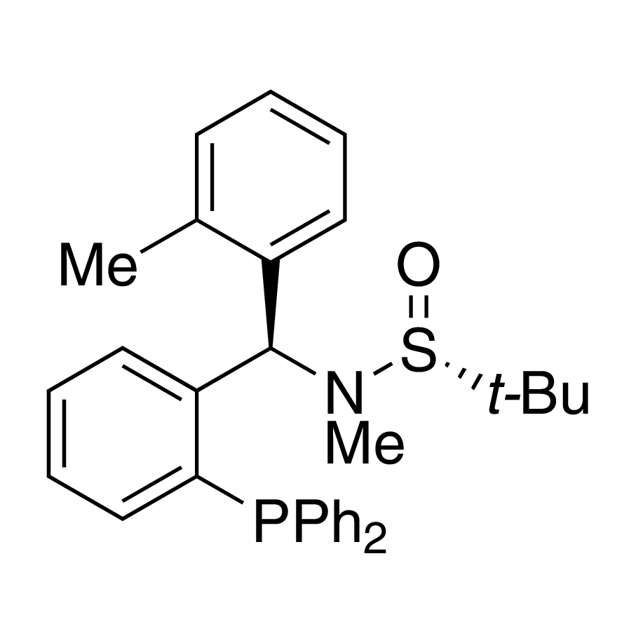 [S(R)]-N-[(R)-(2-Methylphenyl)[2- (diphenylphosphino)phenyl]methyl]-N,2-dimethyl-2-propanesulfinamide, 95%