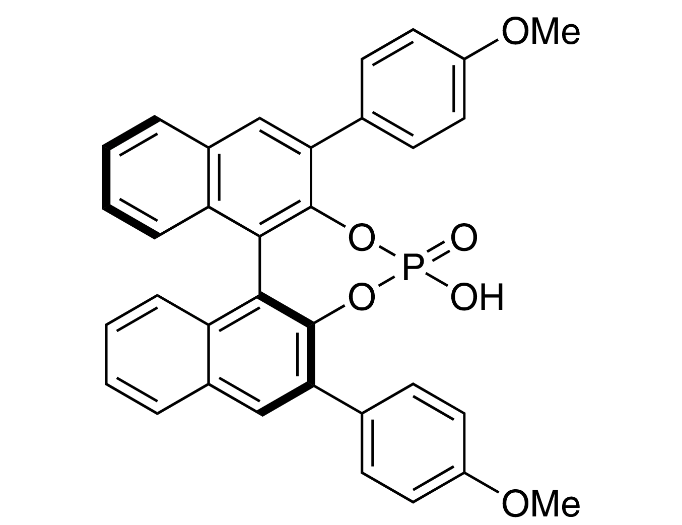 (11bS)-4-Hydroxy-2,6-bis(4-methoxyphenyl)-4-oxide-dinaphtho[2,1-d:1',2'-f][1,3,2]dioxaphosphepin, 98%, (99% ee)