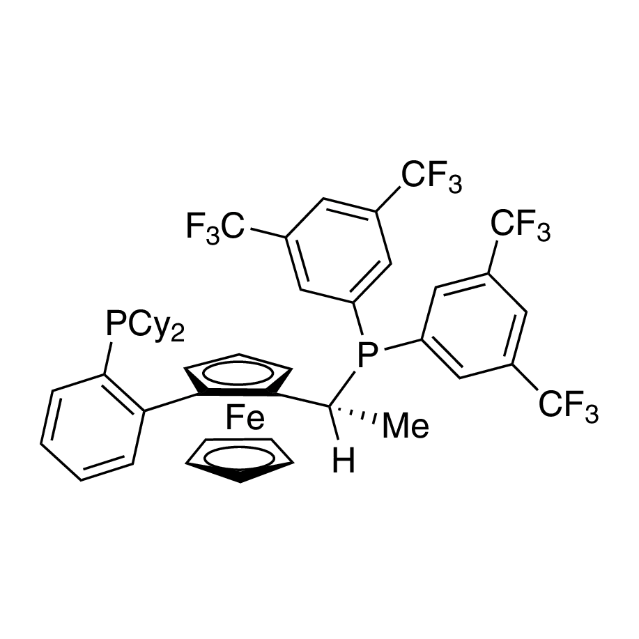 (R)-(+)-1-[(R)-2-(2'-Dicyclohexylphosphinophenyl)ferrocenyl]ethylbis(3,5-trifluoromethylphenyl)phosphine, min. 97%