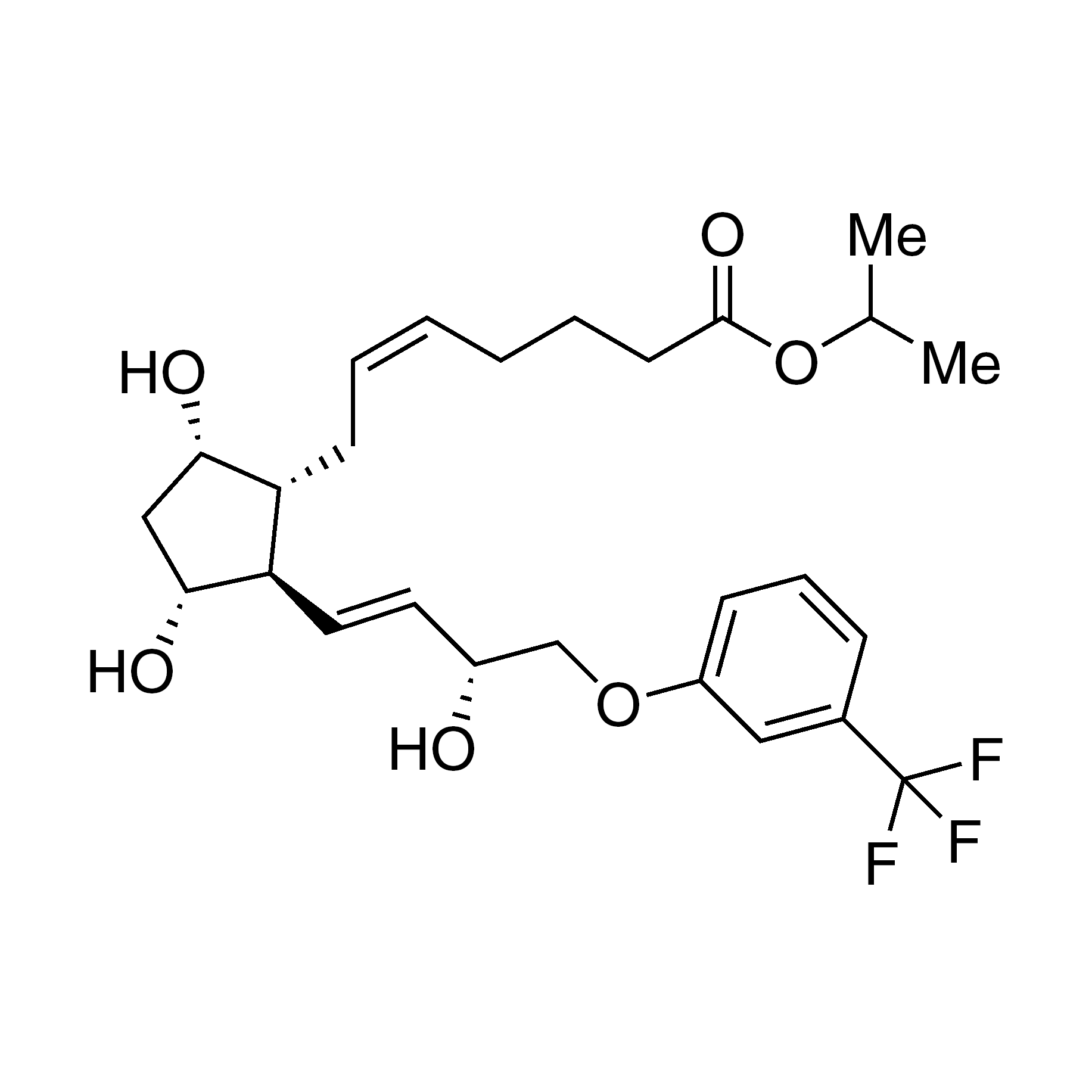 Fluprostenol Isopropyl Ester (Travoprost) (0.10% wt/v in ETHANOL), min. 98%