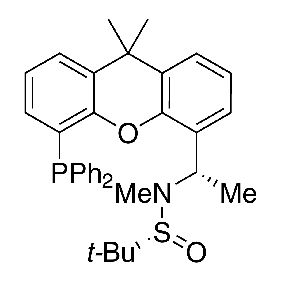 [S(R)]-N-[(S)-1-[5-(Diphenylphosphino)-9,9-dimethyl-9H-xanthen-4-yl]ethyl]-N,2-dimethyl-2-propanesulfinamide, 95%