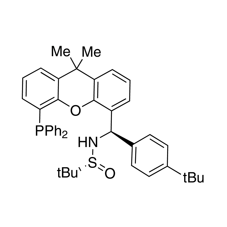 [S(R)]-N-[(R)-[4-(1,1-Dimethylethyl)phenyl][5-(diphenylphosphino)-9,9-dimethyl-9H-xanthen-4-yl]methyl]-2-methyl-2-propanesulfinamide, 95%