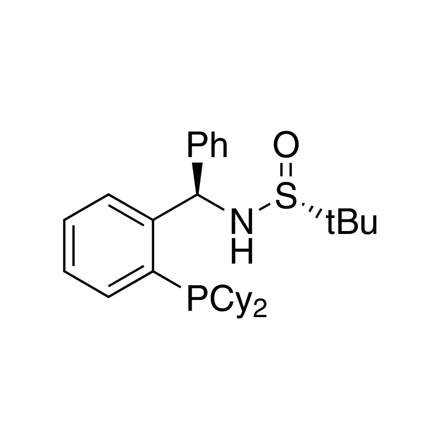 [S(R)]-N-[(R)-[2-(Dicyclohexylphosphino)phenyl]phenylmethyl]-2-methyl-2-propanesulfinamide, 95%