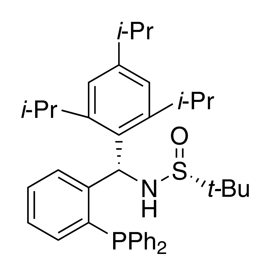[S(R)]-N-((S)-(2-(Diphenylphosphino)phenyl)(2,4,6-triisopropylphenyl)methyl)-2-methyl-2-propanesulfinamide, 95%