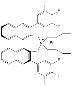 (11bS)-4,4-Dibutyl-2,6-bis(3,4,5-trifluorophenyl)-4,5-dihydro-3H-dinaphtho[2,1-c:1',2'-e]azepinium bromide