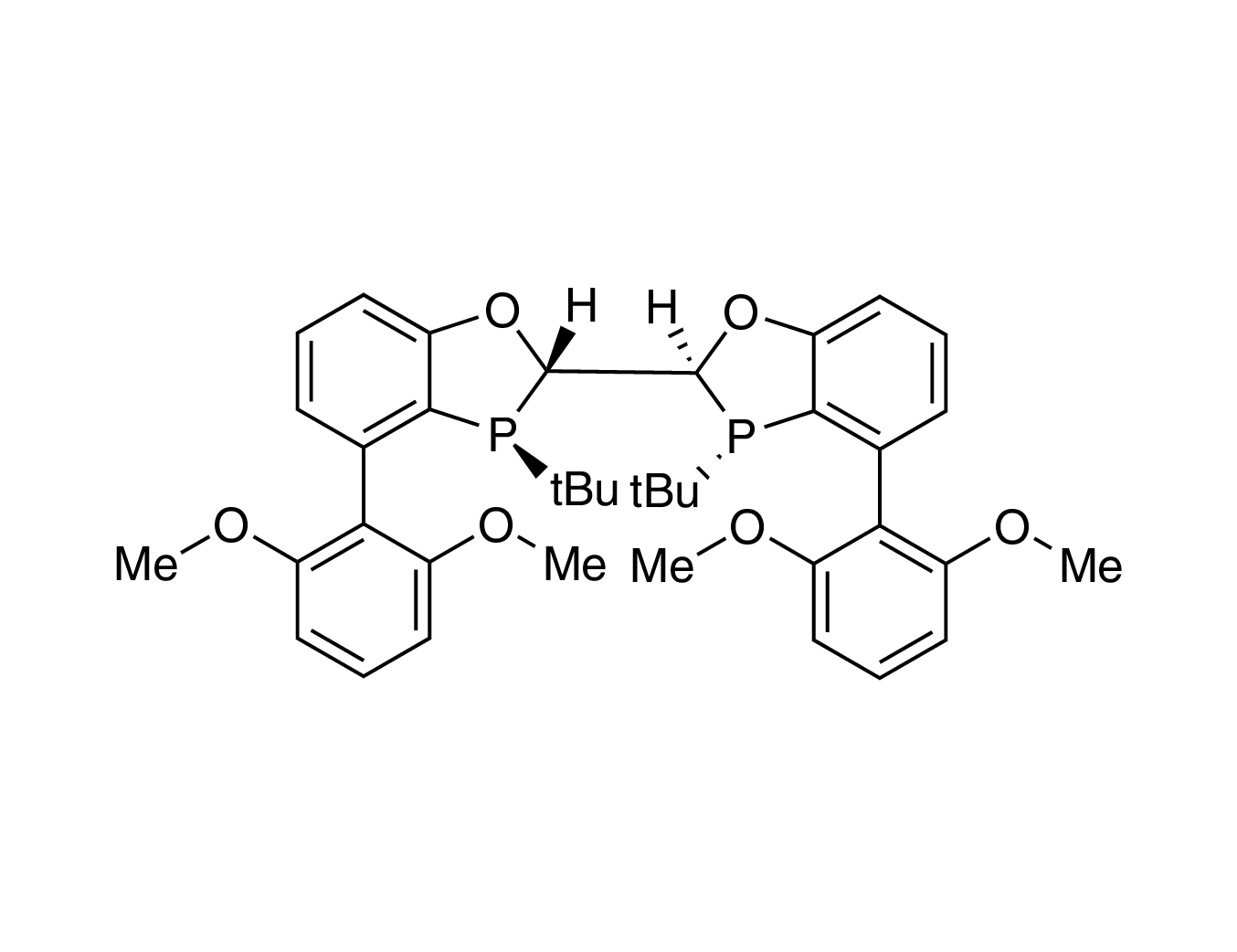 (2S,2'S,3S,3'S)-3,3'-Di-tert-butyl-4,4'-bis(2,6-dimethoxyphenyl)-2,2',3,3'-tetrahydro-2,2'-bibenzo[d][1,3]oxaphosphole, 97% (>99% ee) (2S,2'S,3S,3'S)-Bis-BIDIME