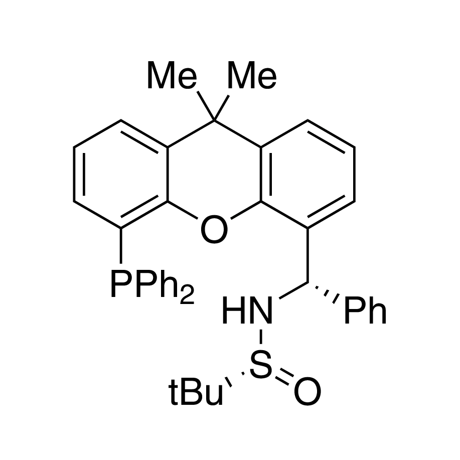 [S(R)]-N-[(S)-(phenyl)[5-(Diphenylphosphino)-9,9-dimethyl-9H-xanthen-4-yl](phenyl)methyl]-2-methyl-2-propanesulfinamide, 95%