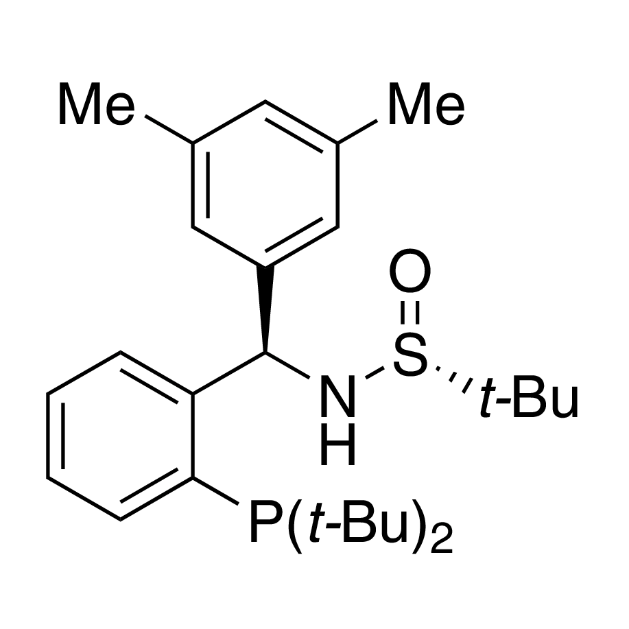 [S(R)]-N-[(R)-3,5-Dimethylphenyl)[2-(di-tert-butylphosphino)phenyl]methyl]-2-methyl-2-propanesulfinamide, 95%