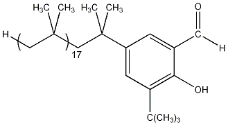 5-[Polyisobutyl(18)]-2-hydroxy-3-(t-butyl)benzaldehyde (50% in heptane/polyisobutylene)