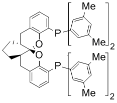 (+)-1,13-Bis[di(3,5-dimethylphenyl)phosphino]-(5aR,8aR,14aR)-5a,6,7,8,8a,9-hexahydro-5H-[1]benzopyrano[3,2-d]xanthene, 97%  (R,R,R)-(+)-Xyl-SKP