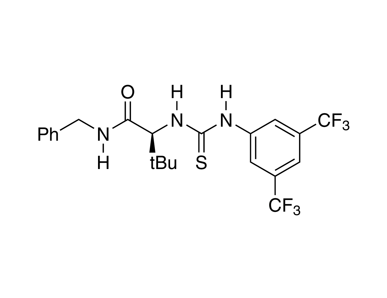 (2S)-2-[[[[3,5-Bis(trifluoromethyl)phenyl]amino]thioxomethyl]amino]-3,3-dimethyl-N-(phenylmethyl)butanamide, 98%, (99% ee)