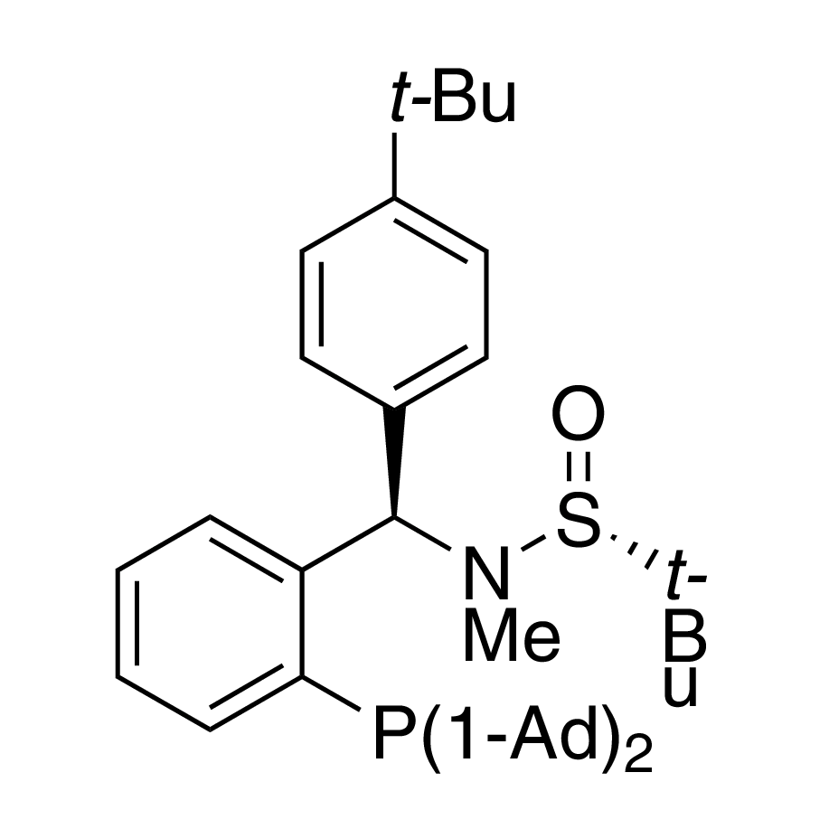 [S(R)]-N-[(R)-(4-(tert-Butyl)phenyl)[2-(diadamantanphosphino)phenyl]methyl]-N,2-dimethyl-2-propanesulfinamide, 95%