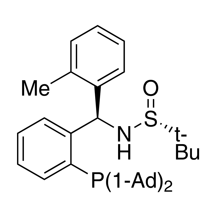 [S(R)]-N-[(R)-[2-(Diadamantanphosphino)phenyl](2-methylphenyl)methyl]-2-methyl-2-propanesulfinamide, 95%