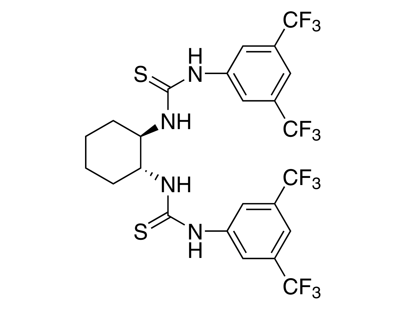 N,N'-(1R,2R)-1,2-Cyclohexanediylbis[N'-[3,5-bis(trifluoromethyl)phenyl]thiourea], 98%, (99% ee)