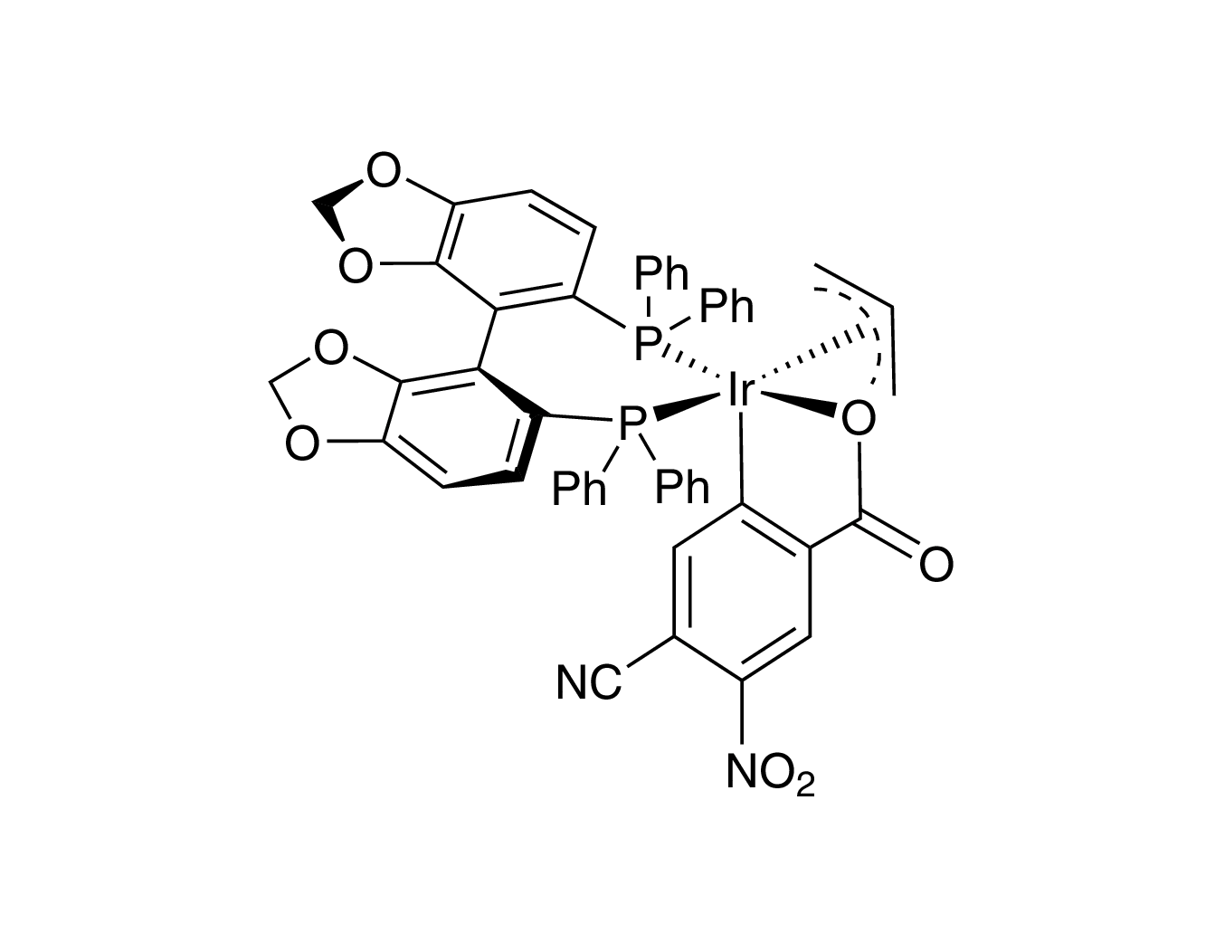 [(S)-(-)-5,5'-Bis(diphenylphosphino)-4,4'-bi-1,3-benzodioxole][4-cyano-3-nitrobenzenecarboxylato][1,2,3-≈-2-propenyl]iridium(III), min. 97%