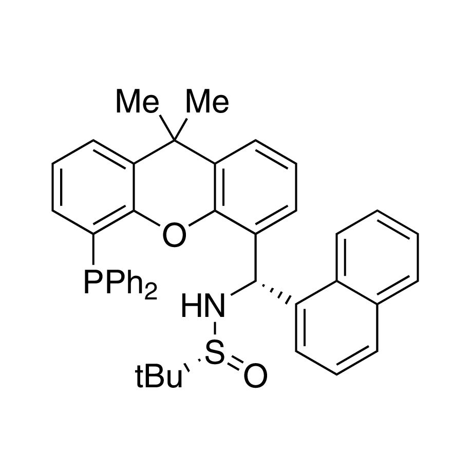 [S(R)]-N-[(S)-(1-naphthalenyl)[5-(diphenylphosphino)-9,9-dimethyl-9H-xanthen-4-yl]methyl]-2-methyl-2-propanesulfinamide, 95%