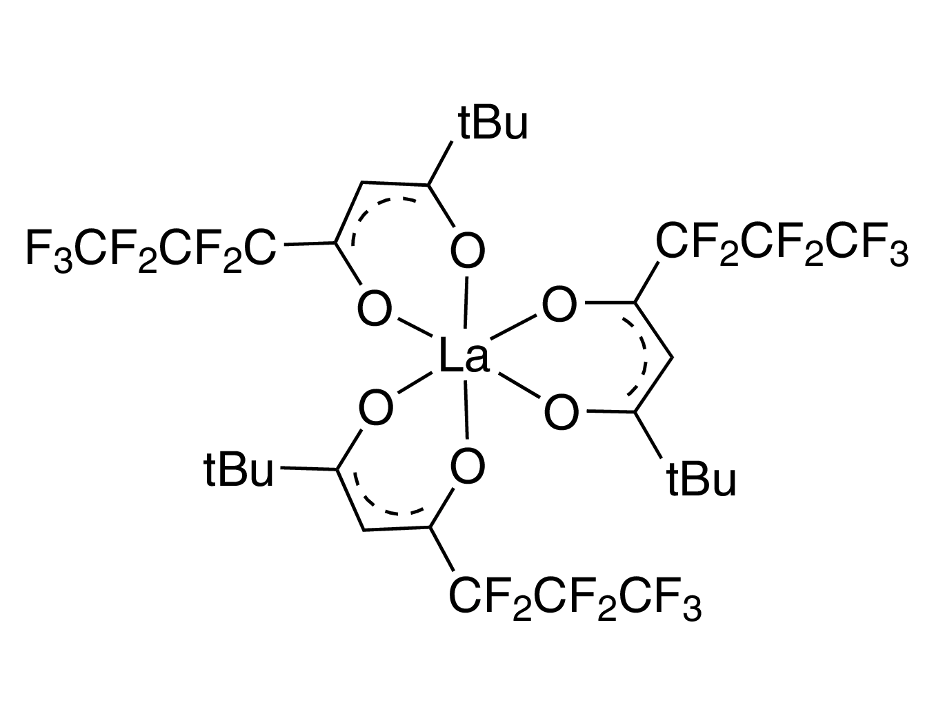 Tris(6,6,7,7,8,8,8-heptafluoro-2,2-dimethyl-3,5-octane­dionate)lanthanum(III), 99% (99.9%-La) (REO) [La(FOD)₃]