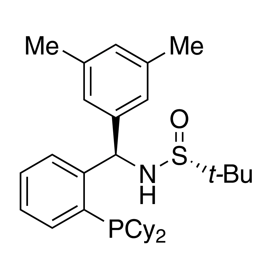 [S(R)]-N-[(R)-(3,5-Dimethylphenyl)[2-(dicyclohexylphosphino)phenyl]methyl]-2-methyl-2-propanesulfinamide, 95%