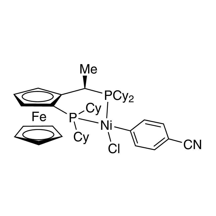 Chloro(4-cyanophenyl){(R)-1-[(S)-2-(dicyclohexylphosphino)ferrocenyl]ethyl (dicyclohexylphosphine)}nickel(II)