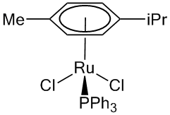 Dichloro(p-cymene)triphenylphosphineruthenium(II) dichloromethane adduct, min. 98%