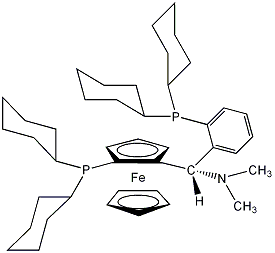 (S)-(-)-[(S)-2-Dicyclo­hexylphosphino­ferrocenyl](N,N-di­methylamino)(2-dicyclohexylphosphino­phenyl)methane, min. 97%