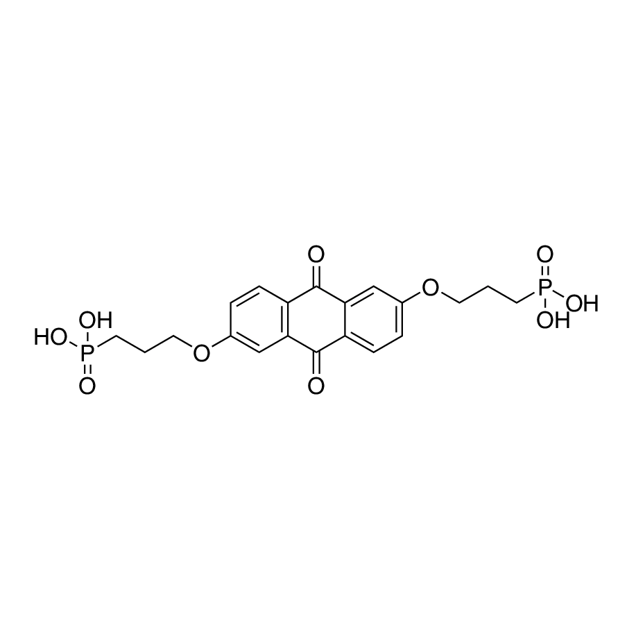 (((9,10-Dioxo-9,10-dihydroanthracene-2,6-diyl)bis(oxy))bis(propane-3,1-diyl))bis(phosphonic acid), 98%, 2,6-DPPEAQ
