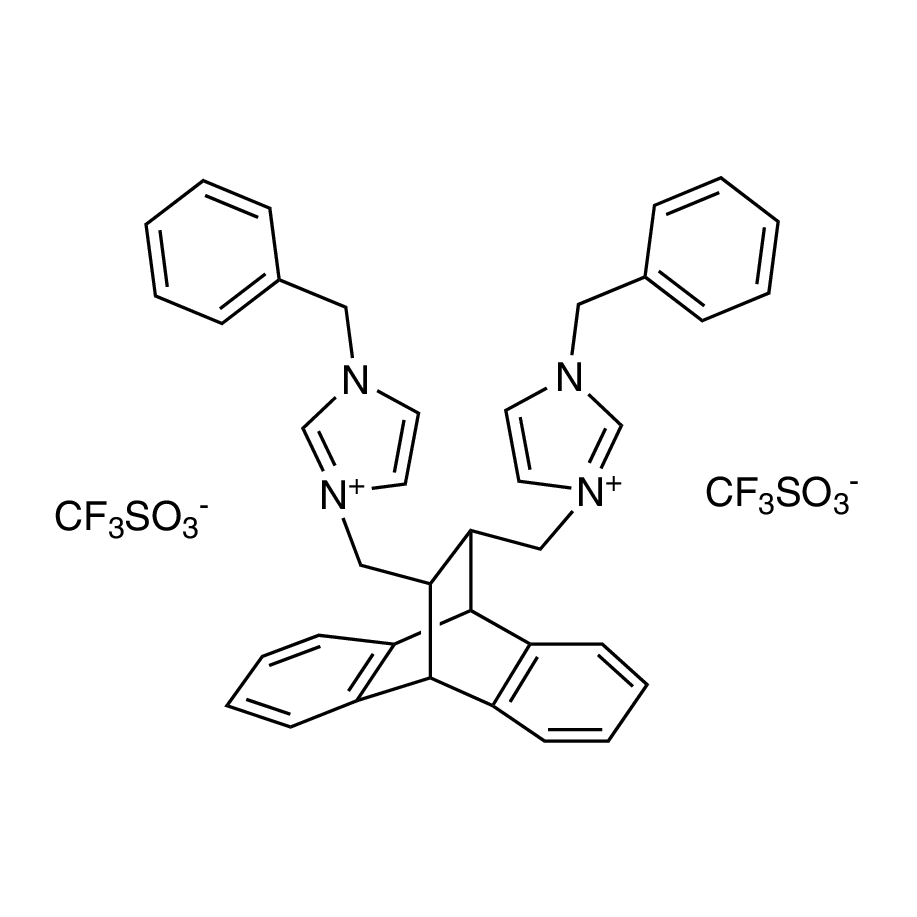 11,12-Bis[N-benzyl-1H-imidazolium-3-methylene]-9,10-dihydro-9,10-ethanoanthracene bis(trifluoromethanesulfonate)