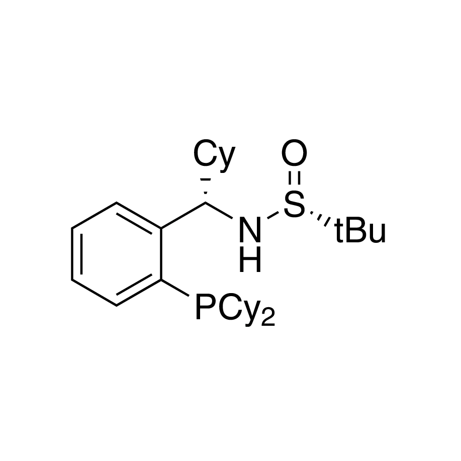 [S(R)]-N-[(1S)-1-[2-(Dicyclohexylphosphanyl)phenyl]-cyclohexyl]-2-methyl-2-propanesulfinamide, 95%