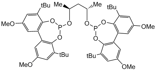 (-)-6,6'-{[(1S,3S)-1,3-Dimethyl-1,3-propanediyl]bis(oxy)}bis[4,8-bis(t-butyl)-2,10-dimethoxy-bibenzo[d,f][1,3,2]dioxaphosphepin], min. 95% (S,S)-Chiraphite