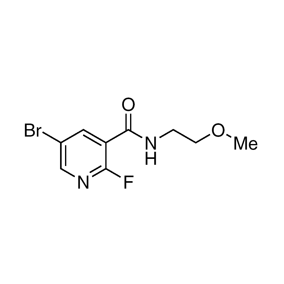 5-Bromo-2-fluoro-N-(2-methoxyethyl)nicotinamide, 95%