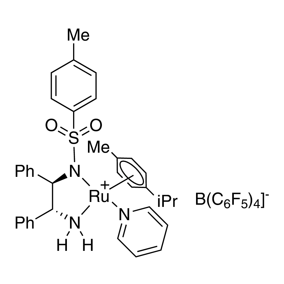 {[(1R,2R)-2-Amino-1,2-diphenylethyl](4-toluenesulfonyl)amido}(p-cymene)(pyridine)ruthenium(II) tetrakis(pentafluorophenyl)borate, min. 97%