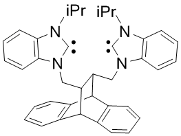 11,12-Bis[1,3-dihydro-3-(i-propyl)-2H-benzimidazol-2-ylidene-3-methylene]-9,10-dihydro-9,10-ethanoanthracene