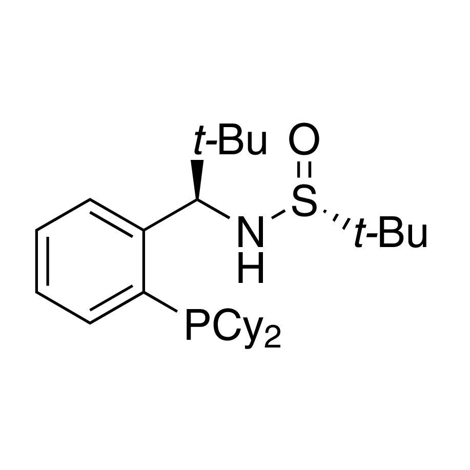 [S(R)]-N-((1R)-1-(2-(Dicyclohexylphosphino)phenyl)-2,2-dimethylpropyl)-2-methyl-2-propanesulfinamide, 95%