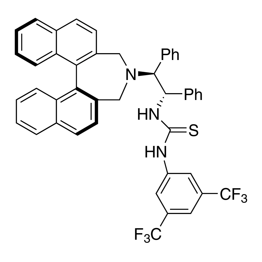 N-[3,5-Bis(trifluoromethyl)phenyl]-N'-[(1S,2S)-2-[(11bS)-3,5-dihydro-4H-dinaphth[2,1-c:1',2'-e]azepin-4-yl]-1,2-diphenylethyl]thiourea, 98%, (99% ee)