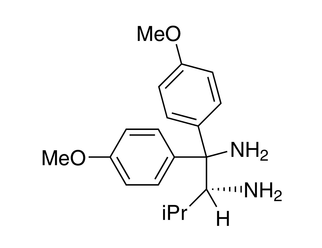 (2R)-(+)-1,1-Bis(4-methoxyphenyl)-3-methyl-1,2-butanediamine, min. 97% (R)-DAIPEN