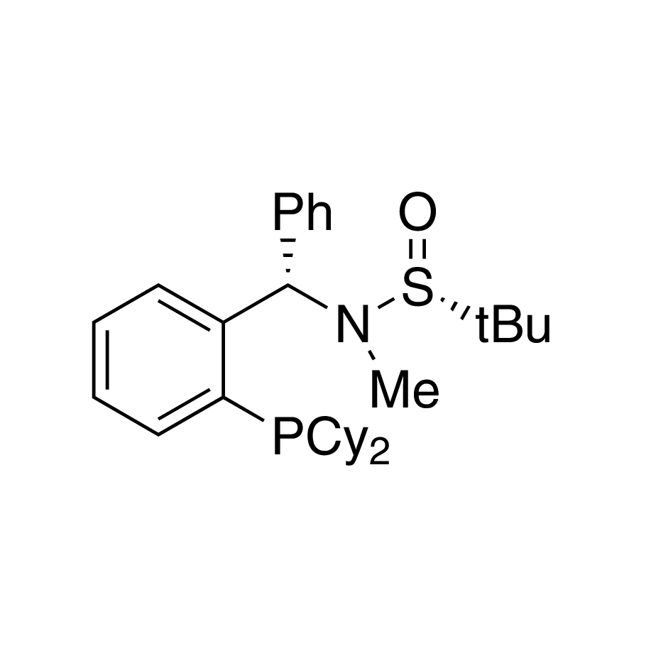 [S(R)]-N-[(S)-[2-(Dicyclohexylphosphino)phenyl]phenylmethyl]-N,2-dimethyl-2-propanesulfinamide, 95%