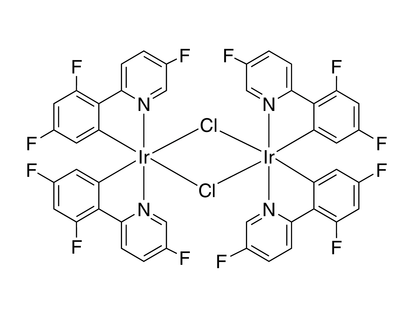 Di-μ-chlorotetrakis[3,5-difluoro-2-(5-fluoro-2-pyridinyl-κN)phenyl-κC]diiridium, min. 98% (mixture of isomers)